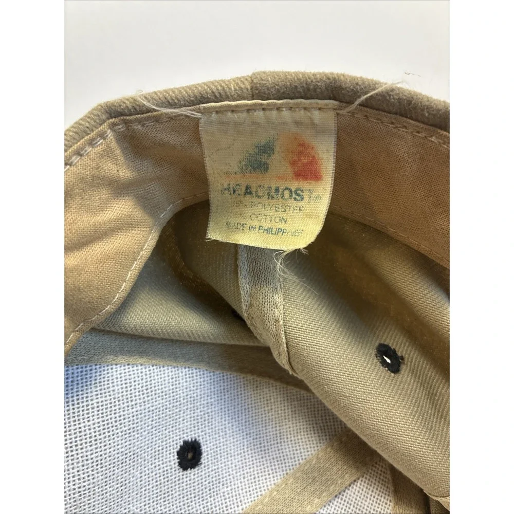 Vintage GM Buick Snap Back Beige Brown Headmost Brand
